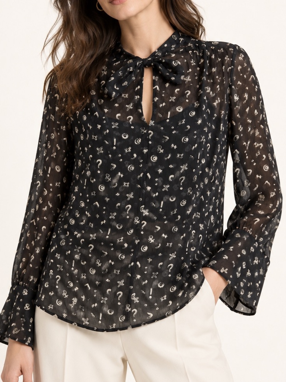 NWT Maison Common Silk Blouse Sz. 40 (US 8)